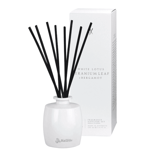 Diffuser - Urban Rituelle - Urban Rituelle Diffuser - White Lotus, Geranium Leaf & Bergamot 200mL - The Gift Company