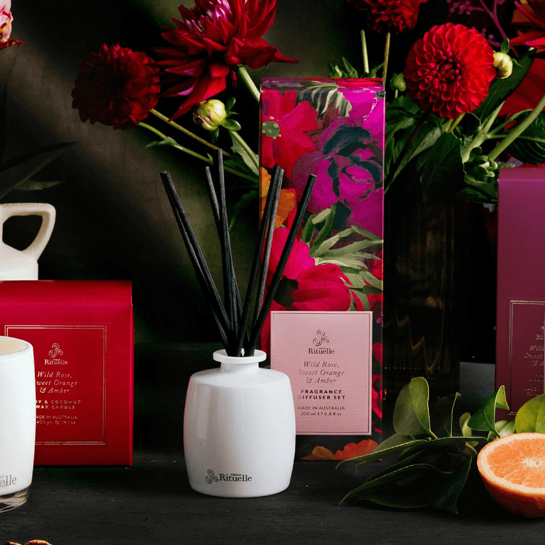 Diffuser - Urban Rituelle - Urban Rituelle Diffuser - Wild Rose, Sweet Orange & Amber 200mL - The Gift Company