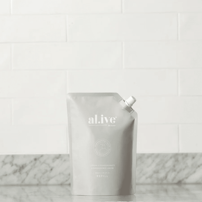 Dish Liquid - Al.ive - al.ive Dish Wash Refill - Lemon & Pomegranate 900mL - The Gift Company