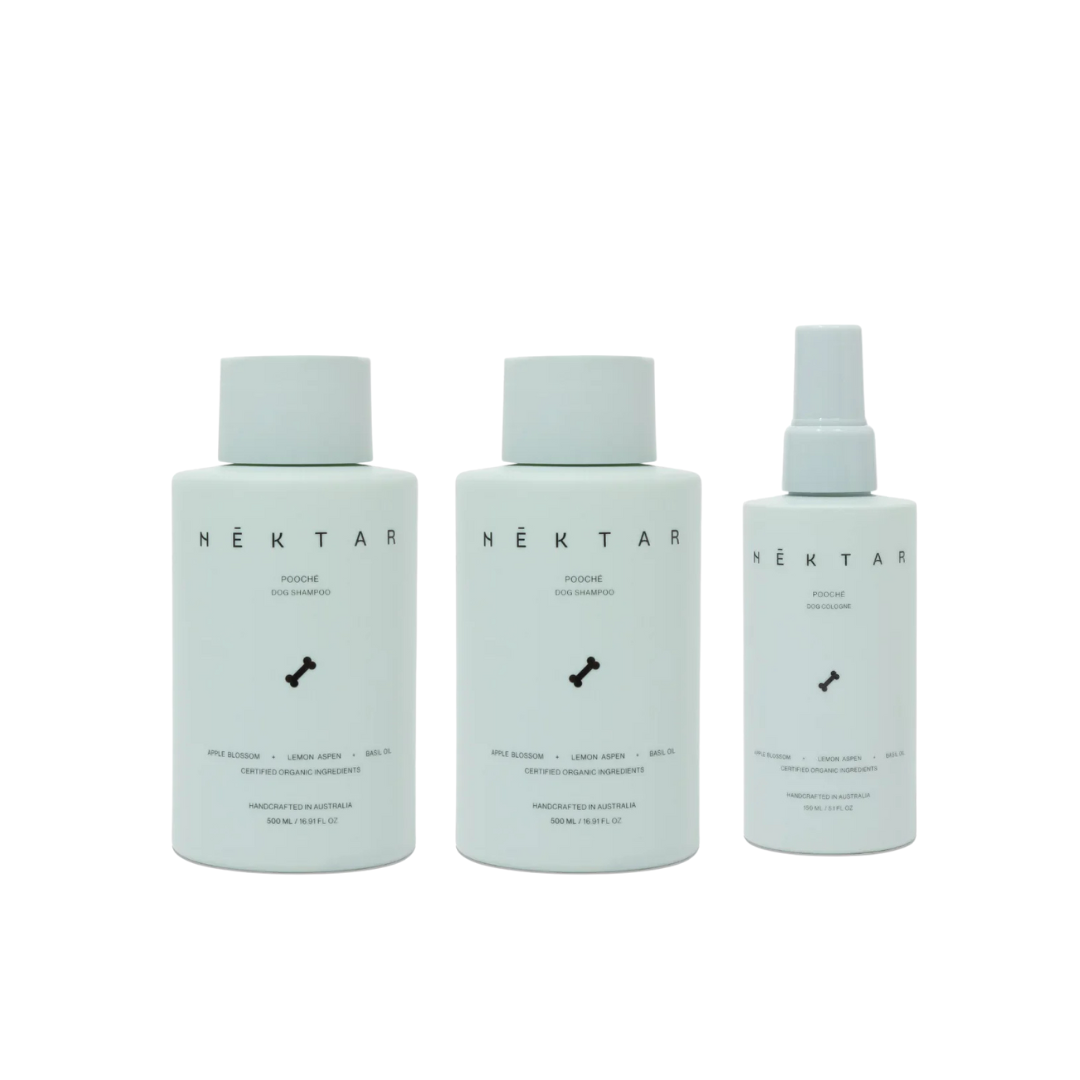 Dog Bath & Body - Nektar - Nēktar Pooché Dog Shampoo, Conditioner & Cologne Bundle - The Gift Company