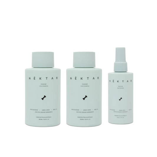 Dog Bath & Body - Nektar - Nēktar Pooché Dog Shampoo, Conditioner & Cologne Bundle - The Gift Company