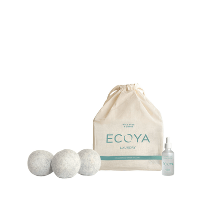 Dryer Ball Set - Ecoya - ECOYA Wild Sage & Citrus Laundry Dryer Ball Set - The Gift Company