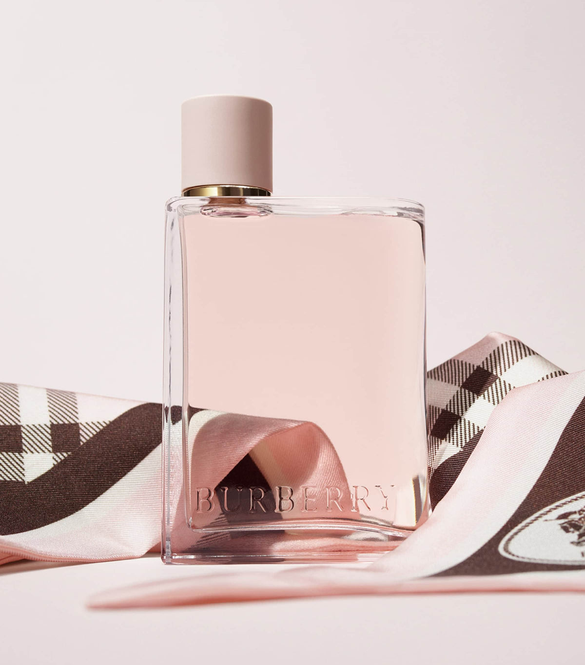 Burberry Her Eau de Parfum styled with Burberry check