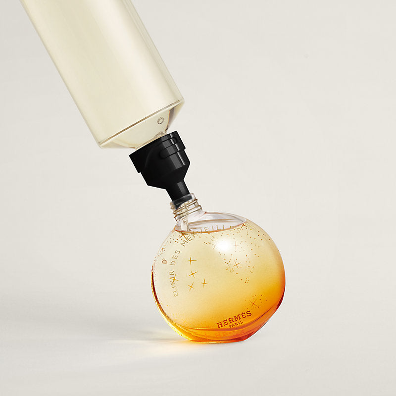 Hermès Elixir des Merveilles Eau de Parfum bottle detail