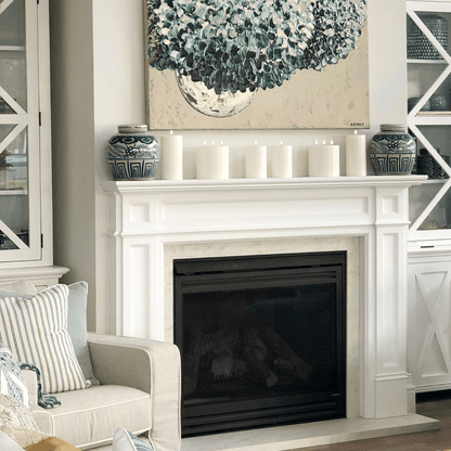 Flameless Candles - Enjoy Living - Enjoy Living Uyuni Nordic White Smooth Flameless Candle - Triple Wick - The Gift Company