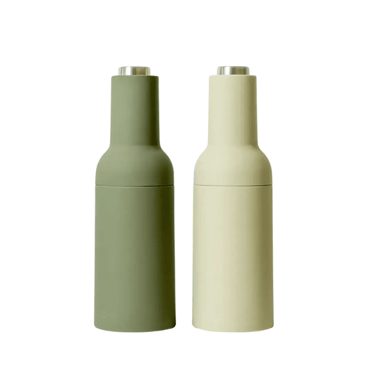 Food Grinder - Sage & Cooper - Sage & Cooper Thea Automatic Salt & Pepper Grinders - Moss & Sage - The Gift Company