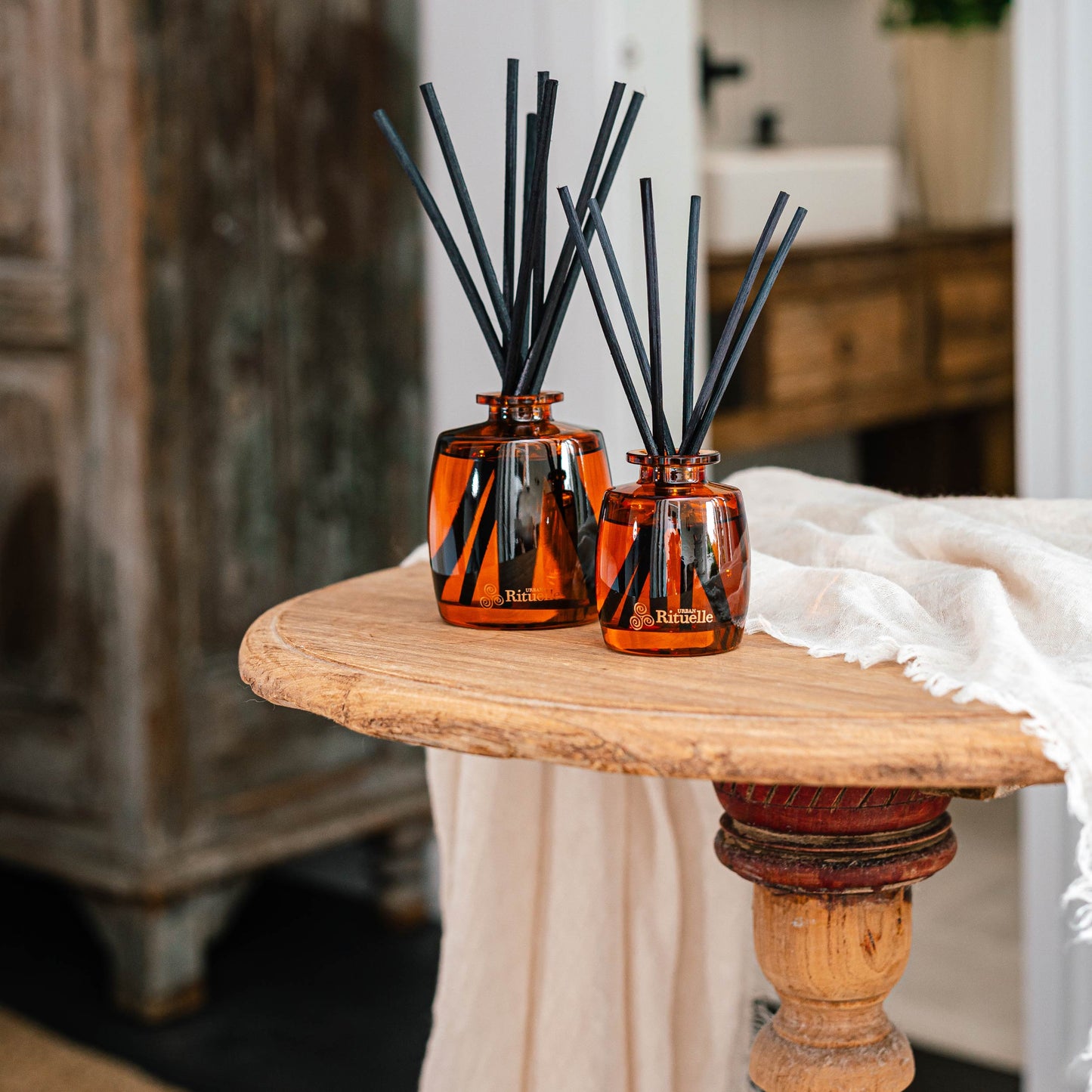 Urban Rituelle Vanilla, Lavender & Geranium Mini Fragrance Diffuser Set 90mL