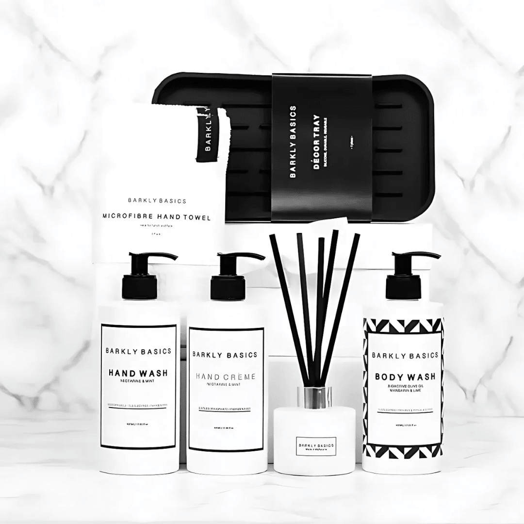 Gift Box - BARKLY BASICS - Barkly Basics Bathroom Basics White Gift Hamper - The Gift Company