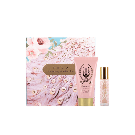 Gift Set - Mor Boutique - MOR Flourishing Marshmallow (Hand Cream, Perfume Oil) - The Gift Company