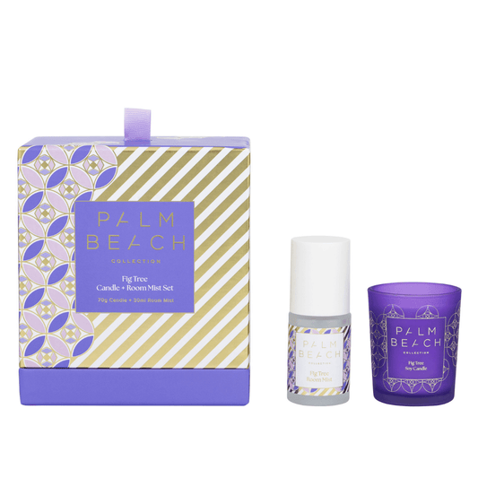 Gift Set - Palm Beach - Palm Beach Fig Tree Mini Candle & Room Mist Set - The Gift Company