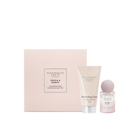 Gift Set - Peppermint Grove - Peppermint Grove Freesia & Berries Eau de Parfum & Hand & Body Cream Gift Set - The Gift Company