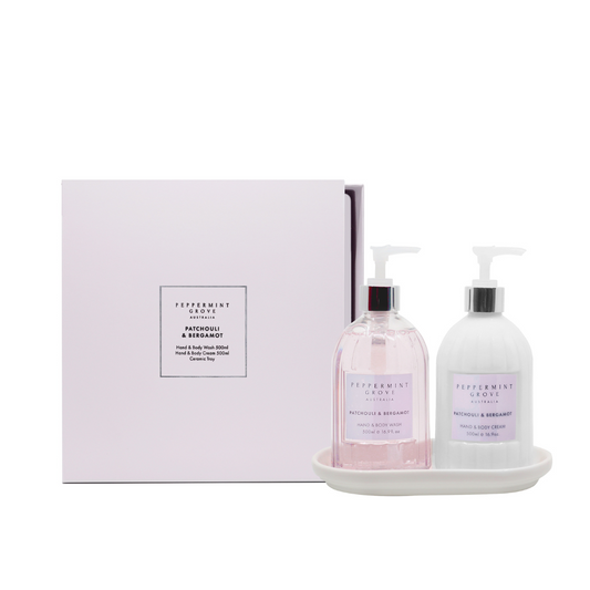 Gift Set - Peppermint Grove - Peppermint Grove Patchouli & Bergamot Hand Care Gift Set - The Gift Company