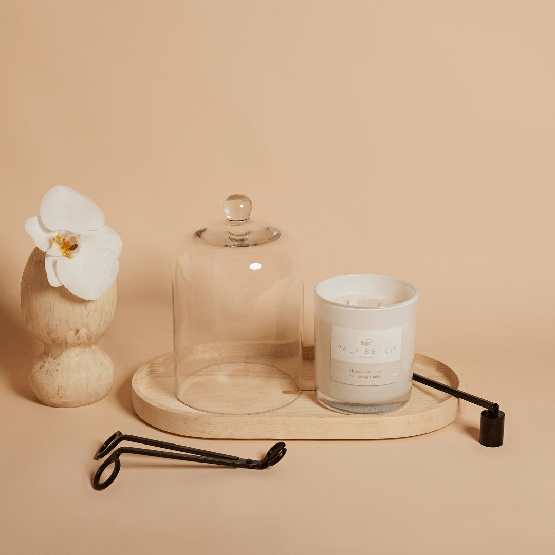 Glass Cloche - Palm Beach - Palm Beach Collection Candle Glass Cloche - The Gift Company