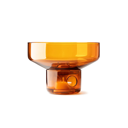Glass Oil Burner - Studio Milligram - Studio Milligram Glass Oil Burner Amber - The Gift Company