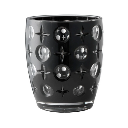 Glass Tumbler - Mario Luca Giusti - Mario Luca Giusti Super Star Tumbler Black - The Gift Company
