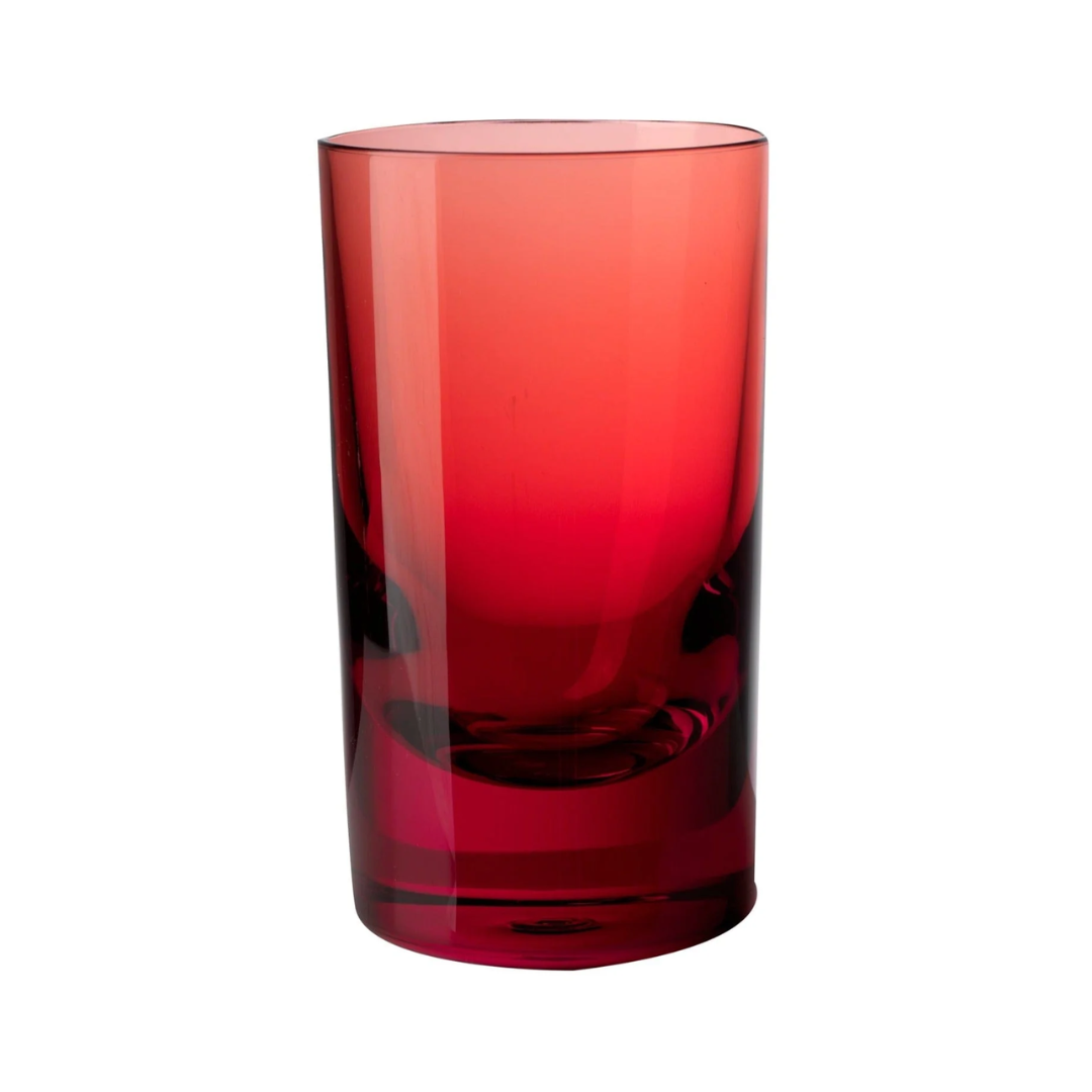 Glass Tumbler - Mario Luca Giusti - Mario Luca Giusti Whiskey Tumbler Set of 3 (Red or Lilac) - The Gift Company