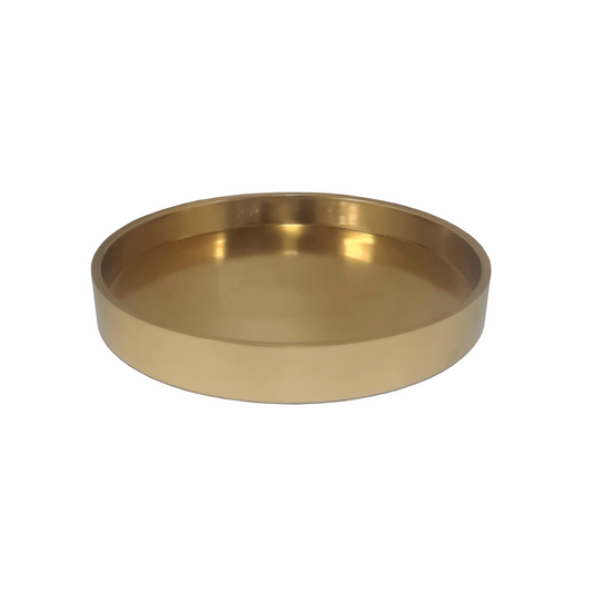 Sanjula Brushed Gold Finish Tray
