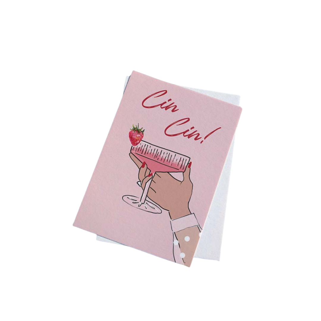 Greeting Card - Susan Keiran - Susan Keiran Greeting Card Cin Cin - The Gift Company