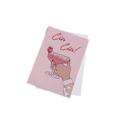 Greeting Card - Susan Keiran - Susan Keiran Greeting Card Cin Cin - The Gift Company