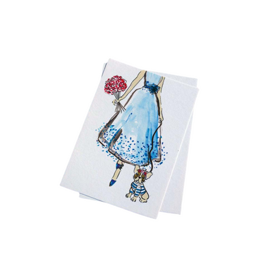 Susan Keiran Greeting Card Madeline Blue
