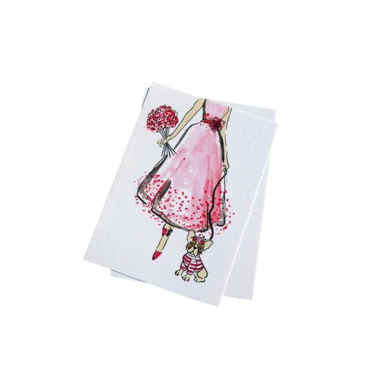 Greeting Card - Susan Keiran - Susan Keiran Greeting Card Madeline Pink - The Gift Company