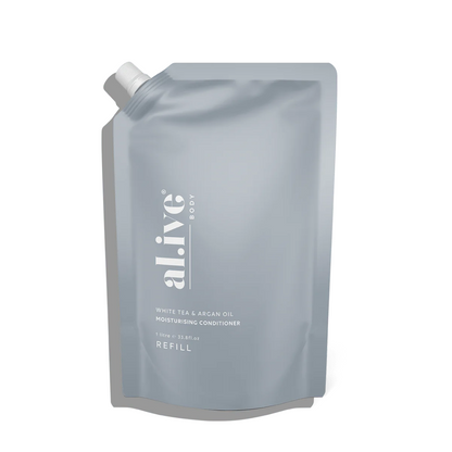 Hair Conditioner - Al.ive - al.ive Conditioner White Tea & Argan Oil Refill 1L - The Gift Company