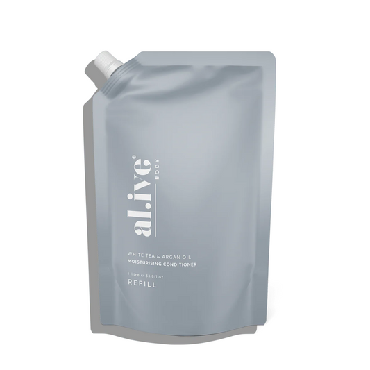 Hair Conditioner - Al.ive - al.ive Conditioner White Tea & Argan Oil Refill 1L - The Gift Company
