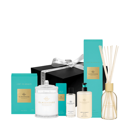 Hamper - Glasshouse - Glasshouse Fragrances Lost in Amalfi The Homeowner’s Delight Hamper by The Gift Company - The Gift Company