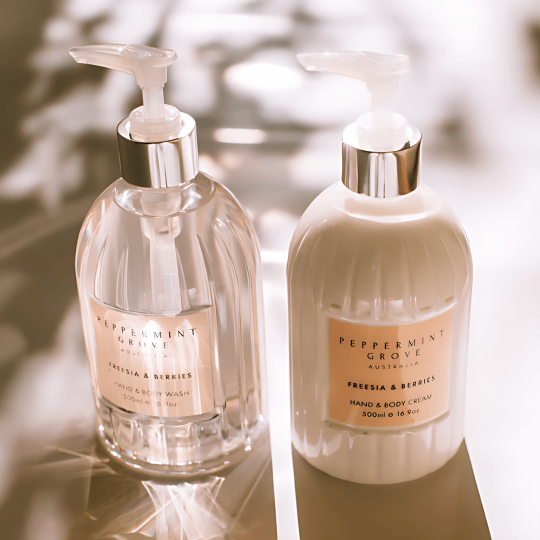 Hand & Body Cream - Peppermint Grove - Peppermint Grove Freesia & Berries Hand & Body Cream 500ml - The Gift Company