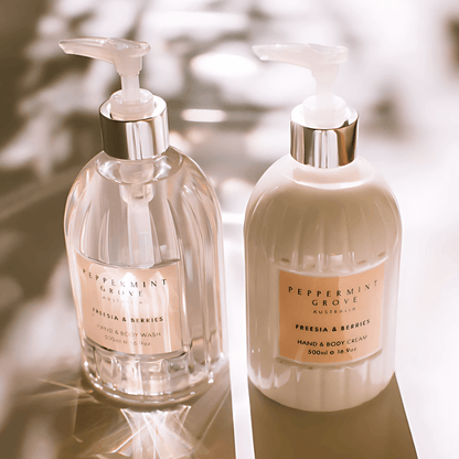 Hand & Body Cream - Peppermint Grove - Peppermint Grove Freesia & Berries Hand & Body Cream 500ml - The Gift Company
