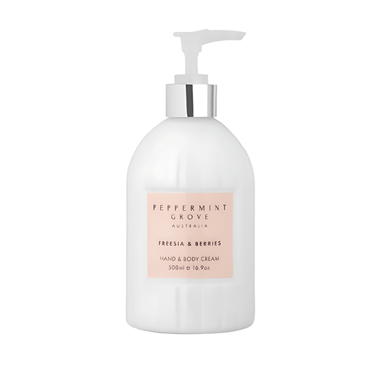 Hand & Body Cream - Peppermint Grove - Peppermint Grove Freesia & Berries Hand & Body Cream 500ml - The Gift Company