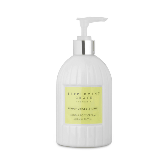 Hand & Body Cream - Peppermint Grove - Peppermint Grove Hand & Body Cream - Lemongrass & Lime - The Gift Company