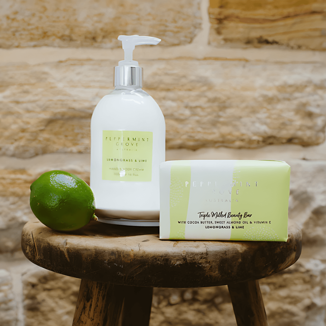 Hand & Body Cream - Peppermint Grove - Peppermint Grove Hand & Body Cream - Lemongrass & Lime - The Gift Company