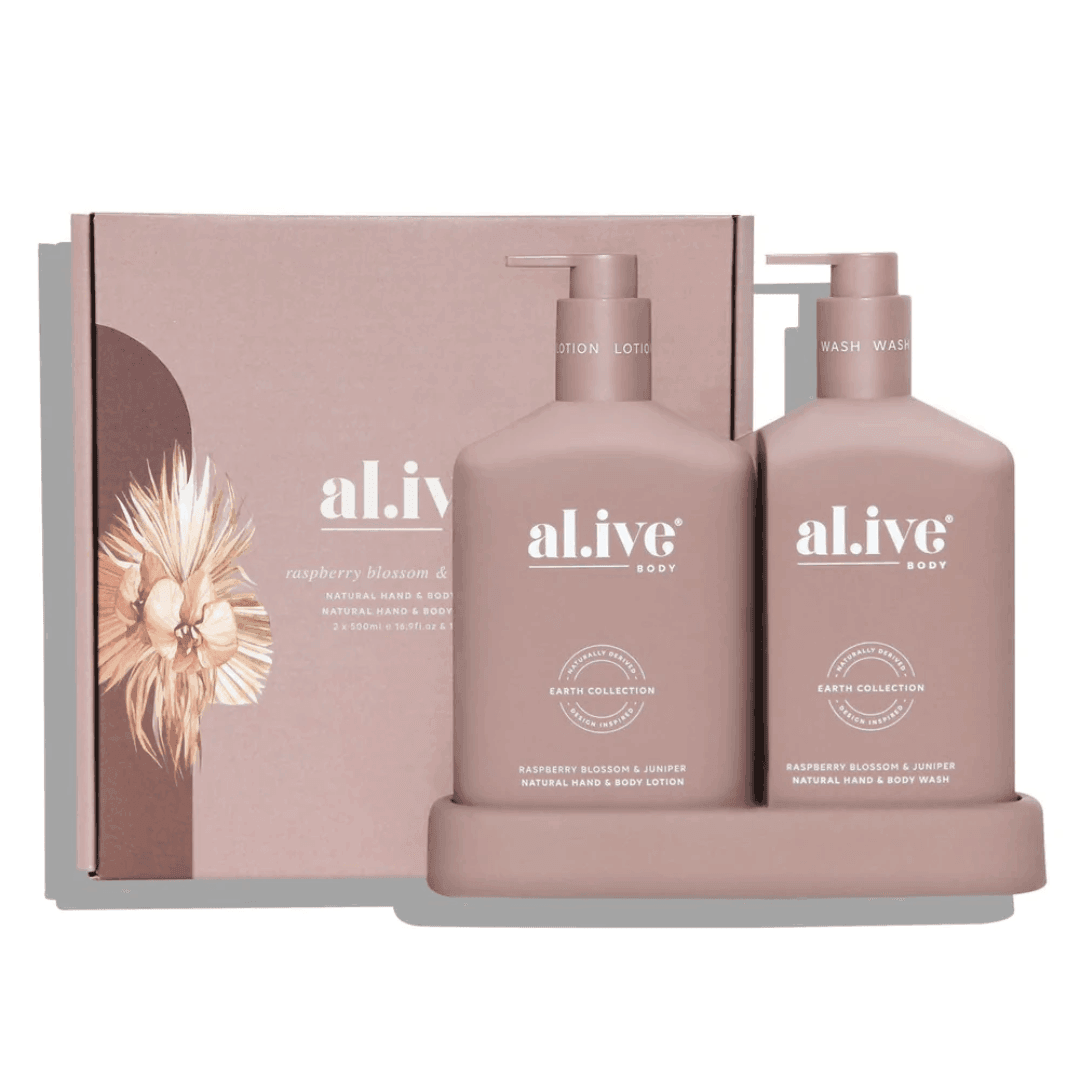 Hand & Body Lotion - Al.ive - al.ive body Hand & Body Lotion - Raspberry Blossom & Juniper 1Ltr - The Gift Company