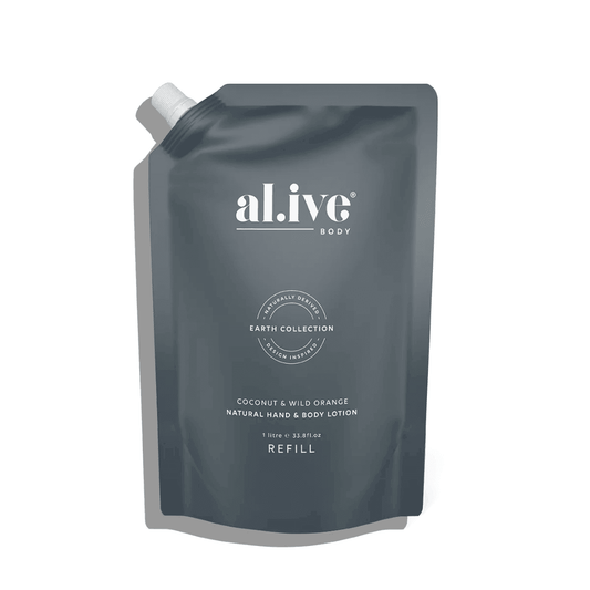 Hand & Body Lotion - Al.ive - al.ive body Hand & Body Lotion Refill - Coconut & Wild Orange 1L - The Gift Company