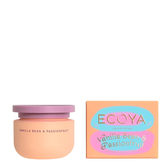 Hand & Body Lotion - Ecoya - ECOYA Sorbet Summer Vanilla Bean & Passionfruit Body Soufflé 200g - The Gift Company