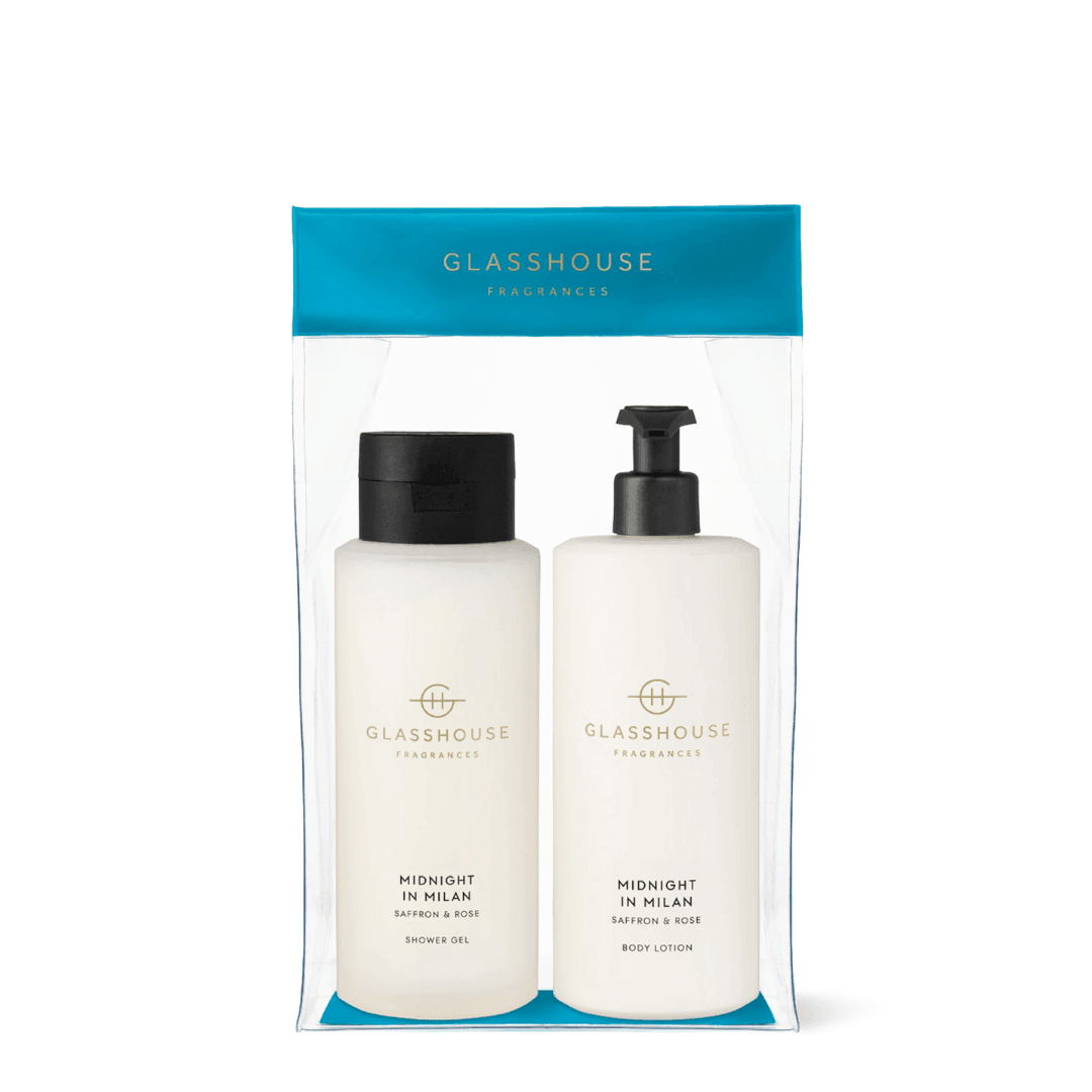 Hand & Body Lotion - Glasshouse - Glasshouse Fragrances Body Duo Gift Set - Midnight in Milan - The Gift Company