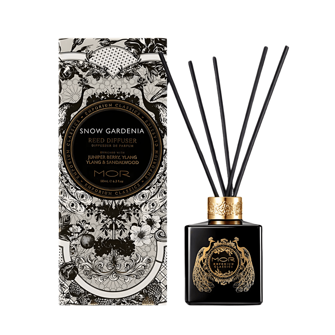 Hand & Body Lotion - Mor Boutique - MOR Snow Gardenia Reed Diffuser 180mL - The Gift Company