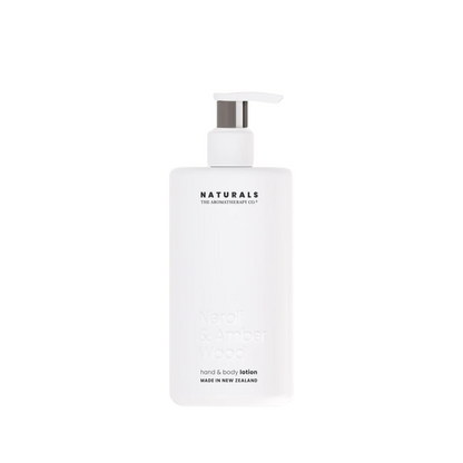 Hand & Body Lotion - The Aromatherapy Co. - The Aromatherapy Co. Neroli & Amber Wood Naturals Hand & Body Lotion 400mL - The Gift Company