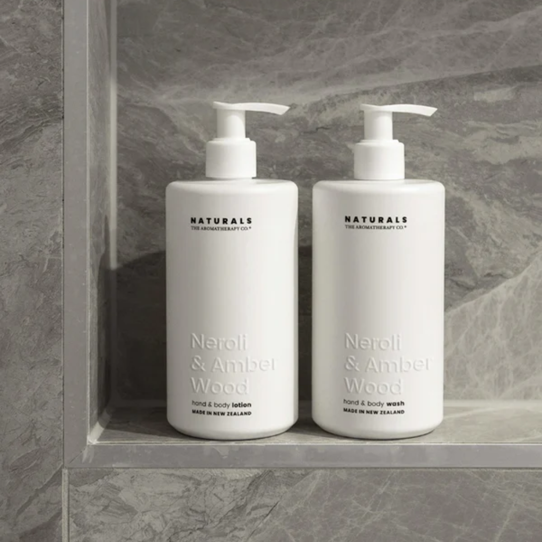 Hand & Body Lotion - The Aromatherapy Co. - The Aromatherapy Co. Neroli & Amber Wood Naturals Hand & Body Lotion 400mL - The Gift Company
