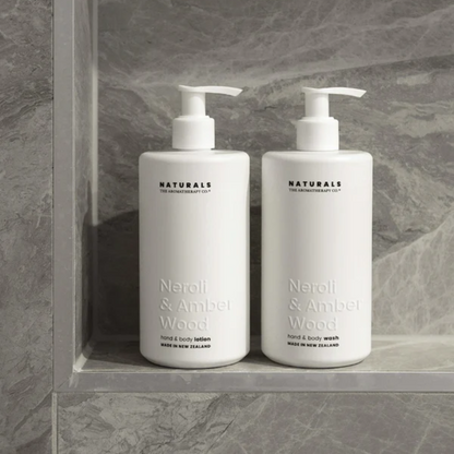 Hand & Body Lotion - The Aromatherapy Co. - The Aromatherapy Co. Neroli & Amber Wood Naturals Hand & Body Lotion 400mL - The Gift Company