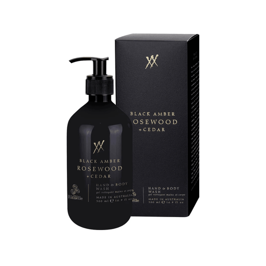 Hand & Body Lotion - Urban Rituelle - Urban Rituelle Black Amber, Rosewood & Cedar Hand & Body Wash 500mL - The Gift Company