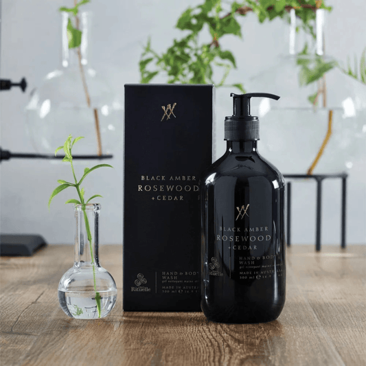Urban Rituelle Black Amber, Rosewood & Cedar Hand & Body Wash 500mL