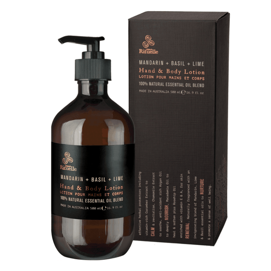 Hand & Body Lotion - Urban Rituelle - Urban Rituelle Hand & Body Lotion - Mandarin, Basil & Lime 500mL - The Gift Company