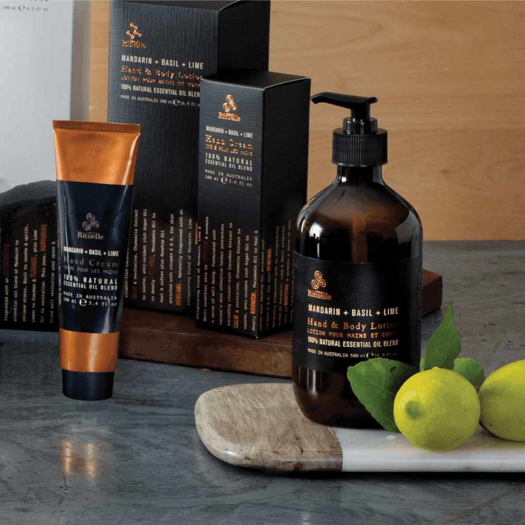 Hand & Body Lotion - Urban Rituelle - Urban Rituelle Hand & Body Lotion - Mandarin, Basil & Lime 500mL - The Gift Company