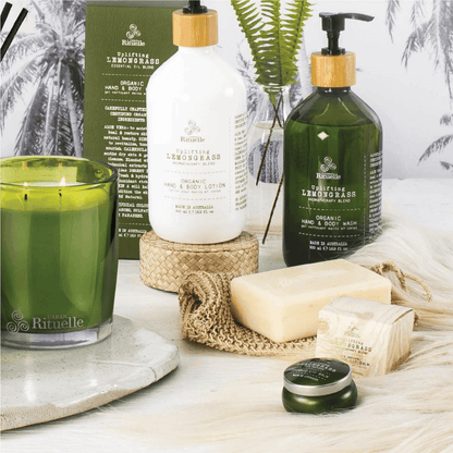 Hand & Body Lotion - Urban Rituelle - Urban Rituelle Organic Hand & Body Lotion - Lemongrass, Lemon Myrtle, Grapefruit & Eucalyptus 500mL - The Gift Company