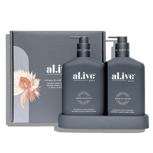 Hand & Body Wash - Al.ive - al.ive body Duo - Coconut & Wild Orange Hand & Body Wash & Lotion - The Gift Company