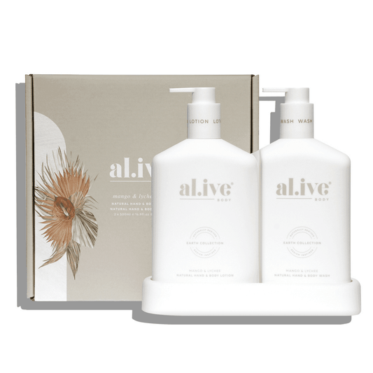 Hand & Body Wash - Al.ive - al.ive body Duo - Mango & Lychee Hand & Body Wash & Lotion - The Gift Company