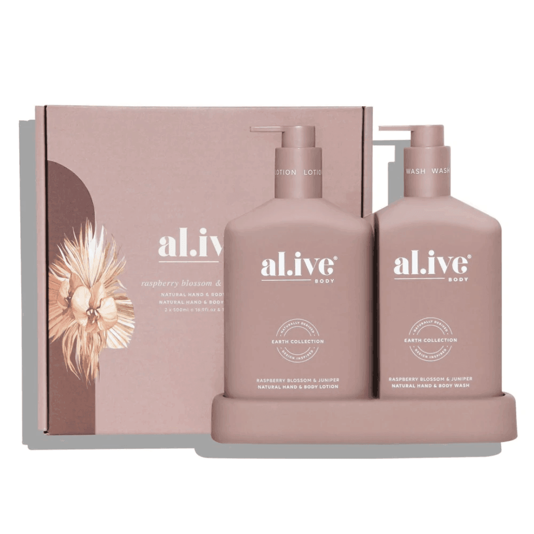 Hand & Body Wash - Al.ive - al.ive body Hand & Body Wash - Raspberry Blossom & Juniper 1Ltr - The Gift Company