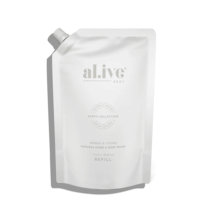 Hand & Body Wash - Al.ive - al.ive body Hand & Body Wash Refill Mango & Lychee 1L - The Gift Company